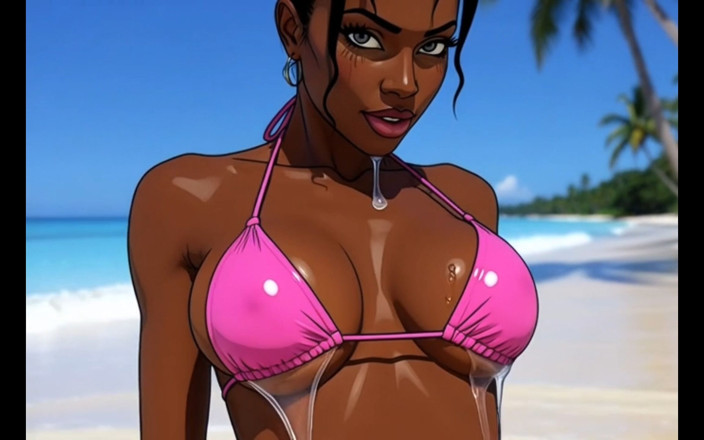 Octopussy Lovers Club: Salope De Plage: Une Africaine Sexy Aime La Vie Sur...