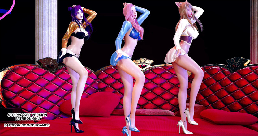 3D-Hentai Games: Sunmi - Lalalay Ahri Seraphine Kaisaエロホットダンス
