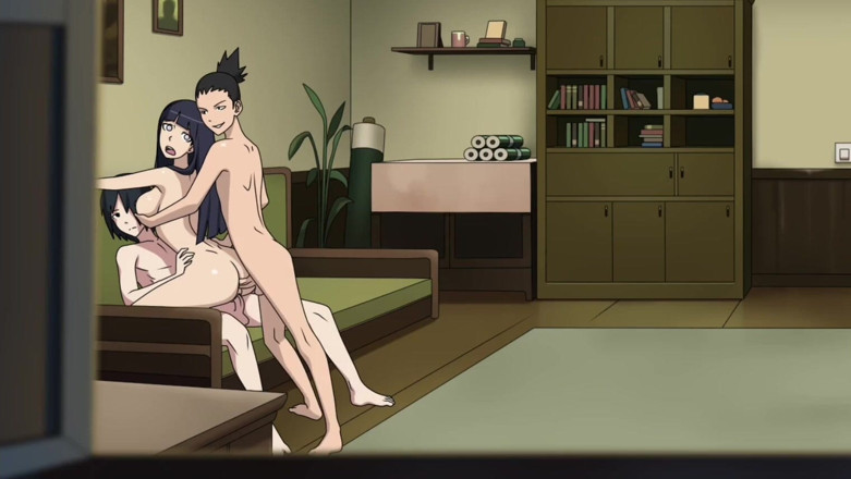 The anime king: Hinata - cu penetrare dublă