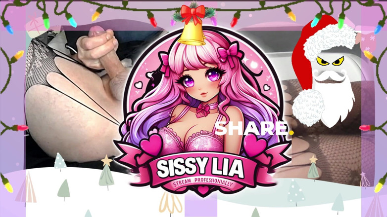 Sissy Lia: Santa Claus Checks the 2023 Naughtylist of This Cam Cunt - Dildo,...
