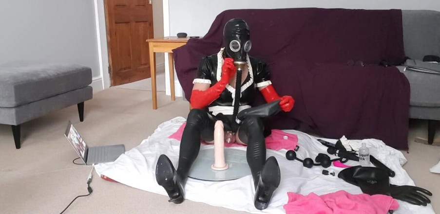 JessicaXD: Latex-krankenschwester gasmaske keuschheits-sperma - jessicaxD