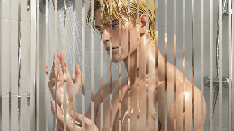 LustMen: Dieser athletische blonde typ, der nach dem orgasmus moment unter...