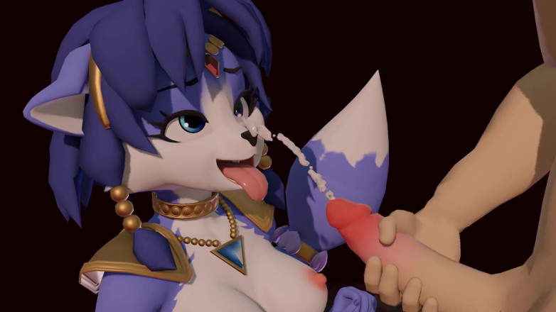 Velvixian 3 Furry: Krystal blowjob (pelziger sex)