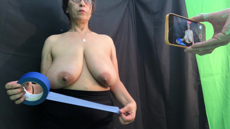 VeeVee Vixen: Hangende tieten geplakte selfiecamera