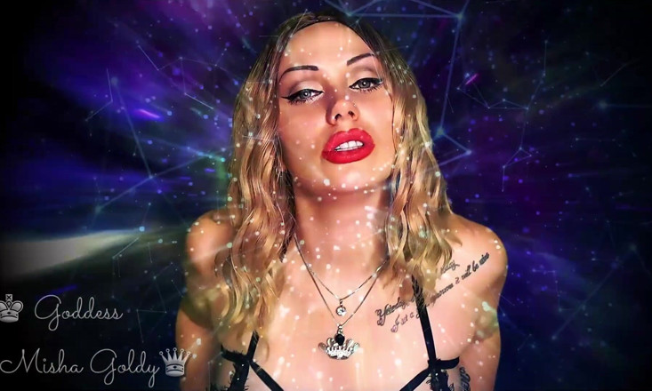 Goddess Misha Goldy: Orgasmy jsou mnohem intenzivnější, když se zaměřujete na moje oči...