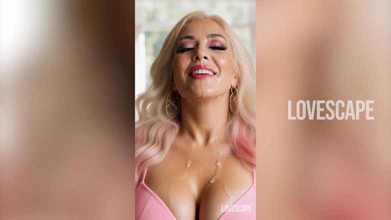 Lovescape: La milf bionda tettona diventa ferale - finale cremoso esplosione (ai generate)