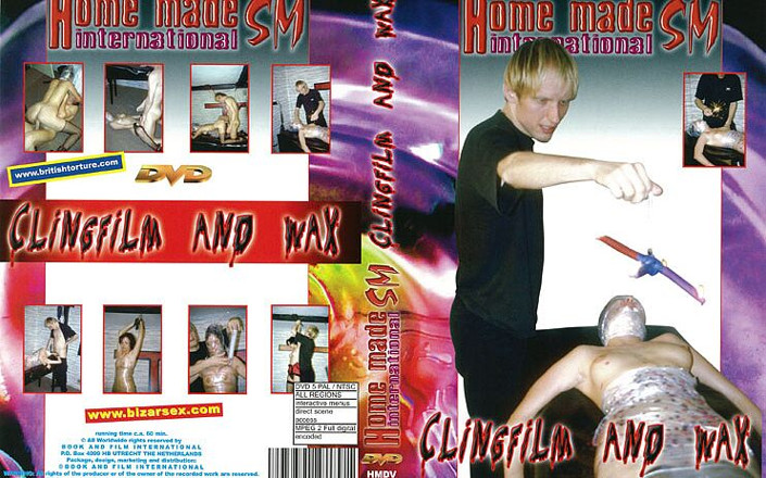 Dark room of slave seks: Sm fatto in casa Series_clingfilm e cera.