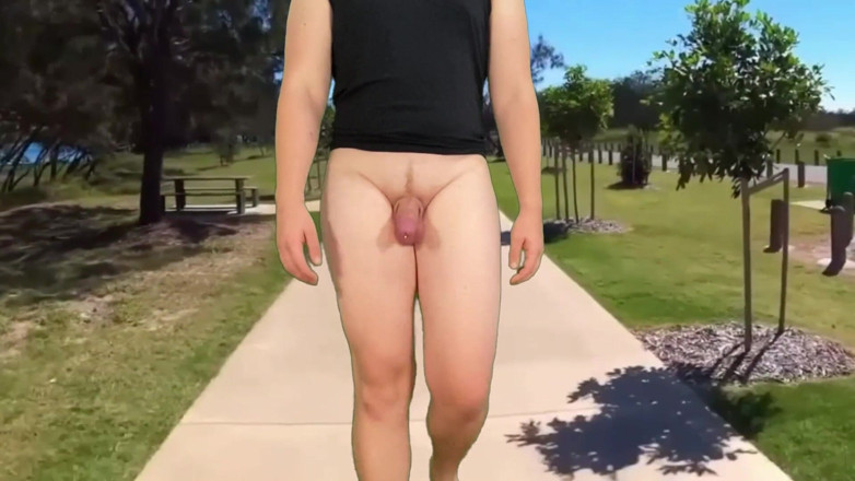 Lucas Nathan King: 露出症のペニスリング付きウォーク