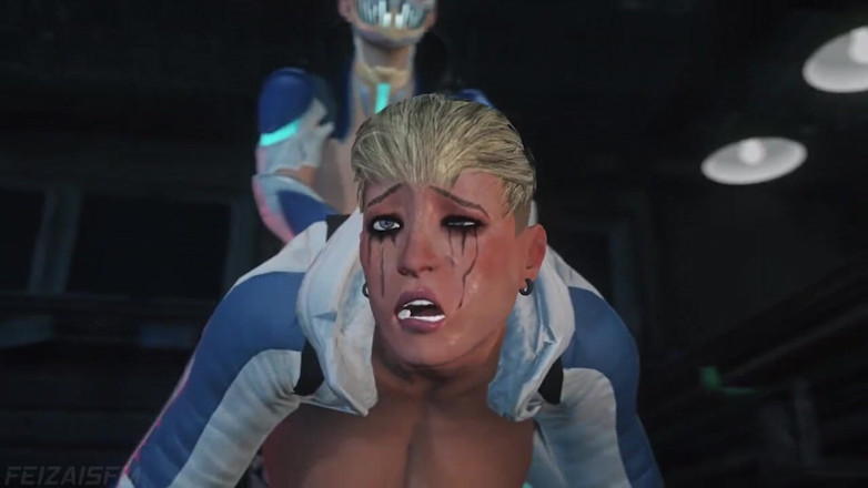 Velvixian3Futanari: Cassie Cage ठंढा लंड लेती है (futa shemale)