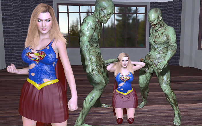 JubeiKibaFH: Sexy Supergirl Gangbang Und Vollgespritzt Von 2 Hässlichen Monstern