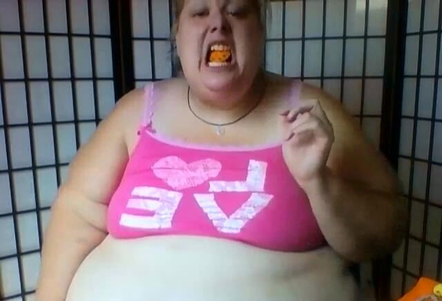 Kitty Delgato: White trash wife smoking and stuffing my face while telling...