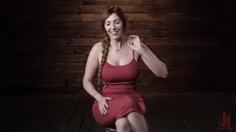 Kink: Lauren Phillips: Helpless Redhead in Bondage Made to Cum
