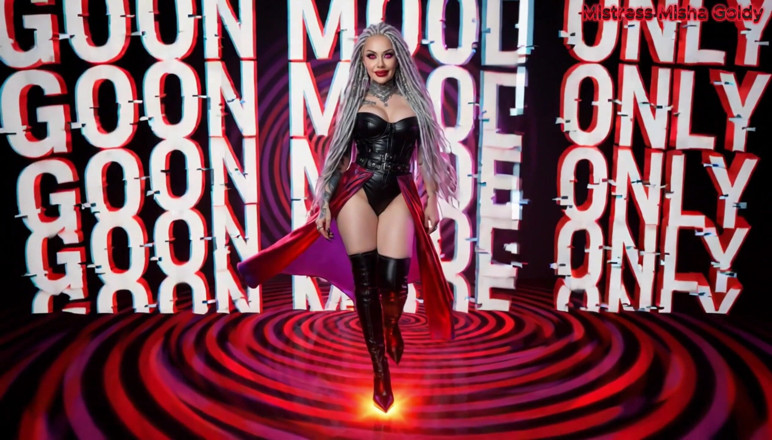 Goddess Misha Goldy: Blackbox Cock: Spart de la distanță și deținut de mine.