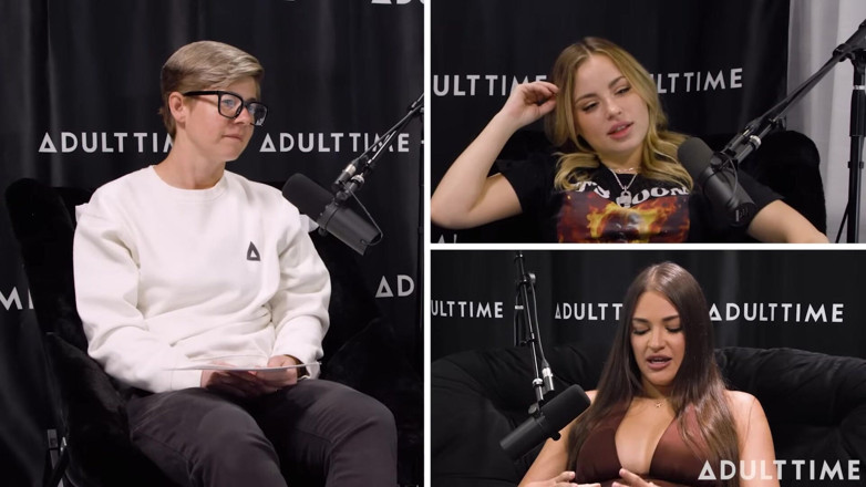 Adult Time Podcast: Gizelle Blanco &amp; Anna Claire Clouds Feromoner, Scissoring, &amp; The Bush | podcasten...