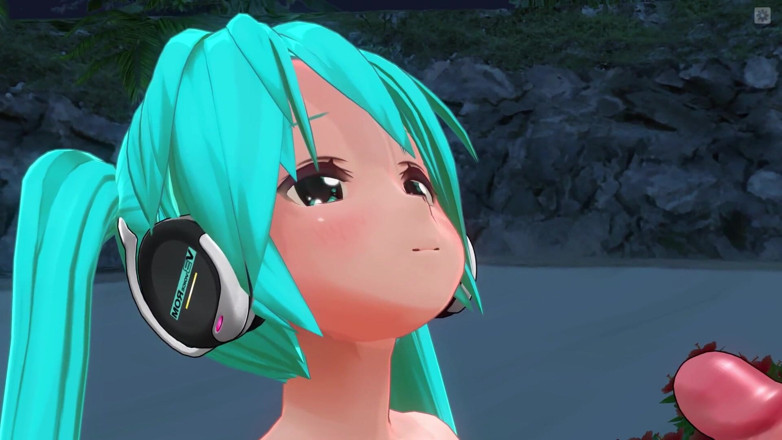 H3DC: 3d хентай hatsune miku розважається на пляжі (частина 3)