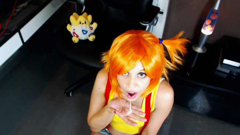 Candystart Videos: Misty cosplay lagi asik nyepong kontol. POV &amp; Eye Contact
