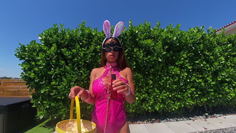 Miss Lexa: Pink Bunny MILF Rides Dick on Easter