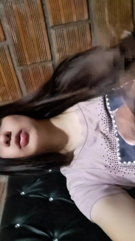 Latina Touches Herself on Video Call