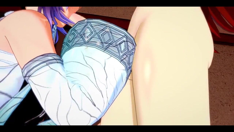 HentaiTubes: 鬼滅の刃 ふたなり - 忍 X 禰豆子 ハードセックス - 日本のアジア系漫画アニメゲーム ポルノ