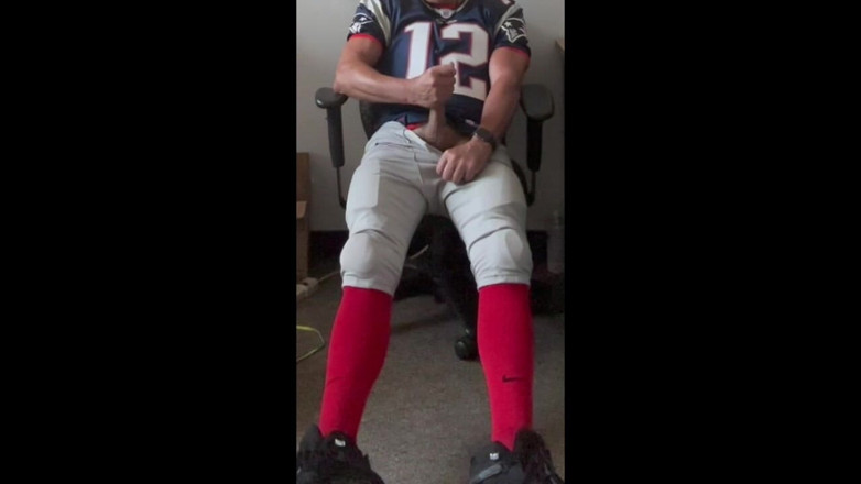 JockDad87: Jockdad87 Jerks and Shoots a Load in His Football Uniform