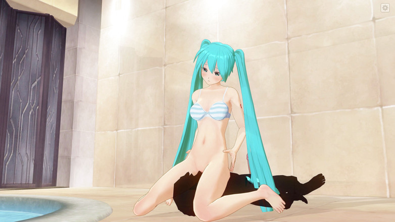 H3DC: Hentai 3D Miku dapat orgasme cunnilingus