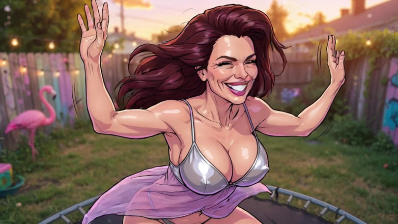 AI Porn: Melompat di Trampoline