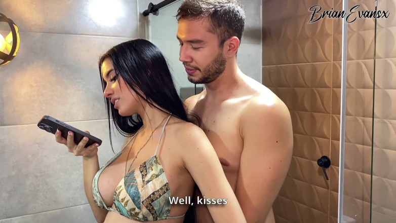 Brian Evansx: Ambar Prada is zwanger en geil, ze eet tegelijkertijd Brian...