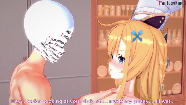 Fantasy king: Escoffier en sexo caliente en la cocina - Genshin Impact