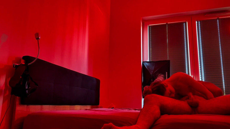 SalomeMassimo: Bedroom Fun. Sensual Sex Under Red Lights