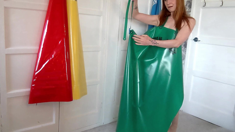 Lily kink: Si jalang Pvc Apron yang memancut mani