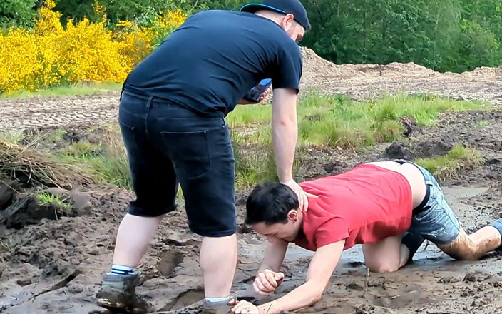 GayKinkCouple: Plaisir de la boue surpris dans la nature