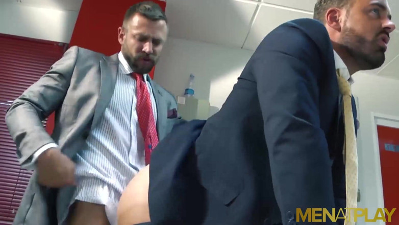 Menat Play: MENATPLAY - Bottom hunk in suit Logan Moore anal fucked hard
