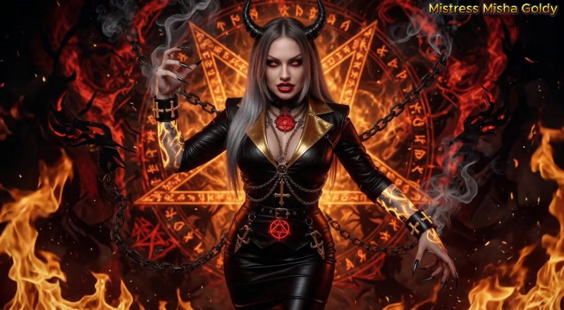 Goddess Misha Goldy: Minhas palavras vão esculpir o inferno da sua mente
