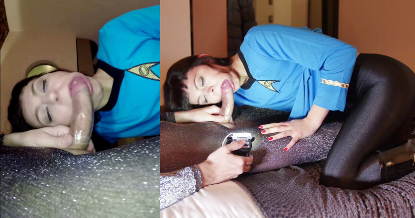 Nylon Xtreme: Sonya Durganova in Star-Trek-Spock-nylon