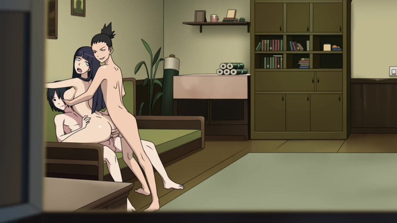 The anime king: Hinata - çifte penetrasyon