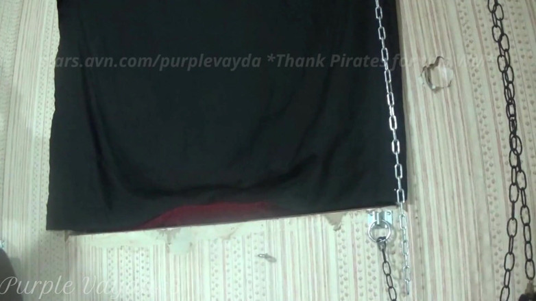 Purple Vayda: Purple vayda - latex-kapuzen-fick