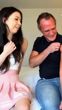 Amber Angel - She Applies the Sunburn Lotion but Ends up Getting Plastered by Older Man Dctrousersnake