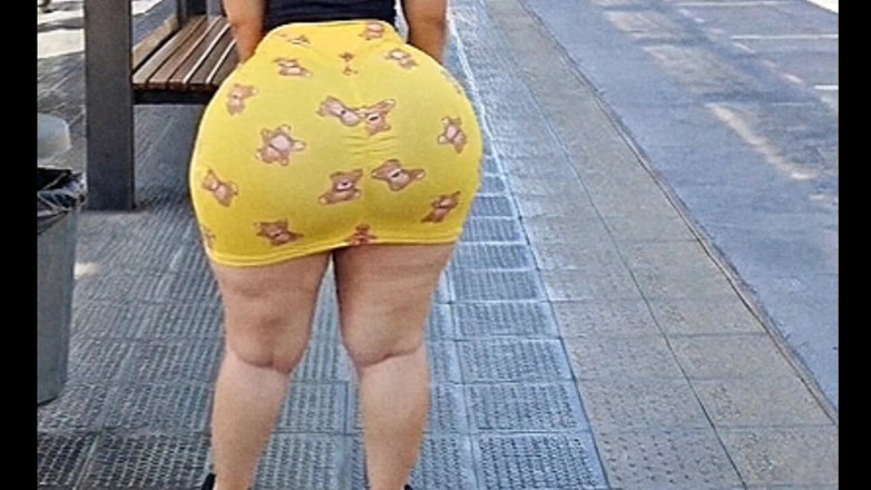 Xprohibidox1: 아르헨티나에서 버스를 기다리는 큰 엉덩이