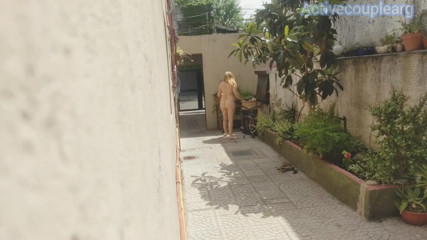 Activecouplearg: Voyeur the Neighbor Naked in the Hallway and They Watch...