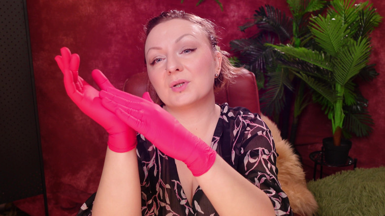 Arya Grander: Asmr com luvas médicas: eu sou seu chefe.