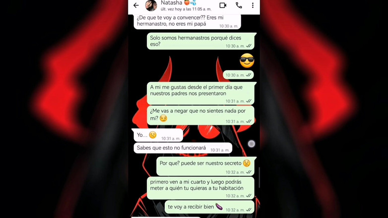 Natasha Caseros: Chat torride avec ma petite demi-sœur