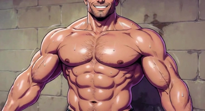 Erotic Man: Ai, hommes musclés, mécanicien, garage