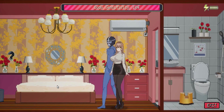 NSFWOtaku: Büyük memeli dükkan görevlisi yetişkin karşılaşması - pixel hentai oyun sahneleri