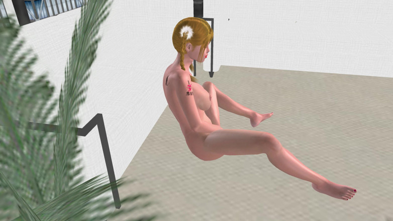 RenderLust: Komkommer solo op kantoor: 3D-tekenfilmmeisje masturbeert voor meerdere orgasmes