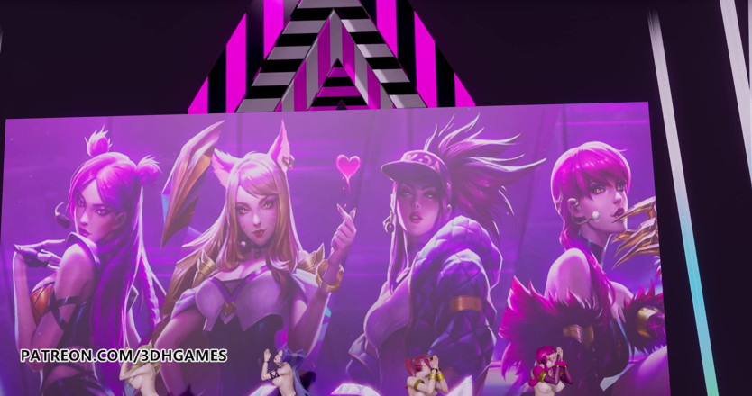 3D-Hentai Games: Rosa negra - como te gusta ese baile desnudo, Ahri, Akali,...