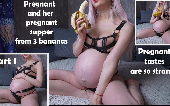 Kira Loster: Pregnant Supper From 3 Bananas. Pregnant Is so Strange