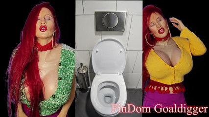 FinDom Goaldigger: Transformation en papier toilette