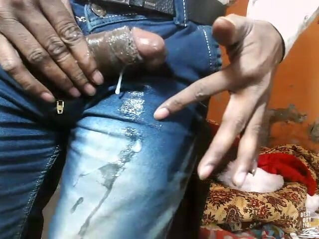 Desiboy110Ankit: Porra no jeans diversão privado show