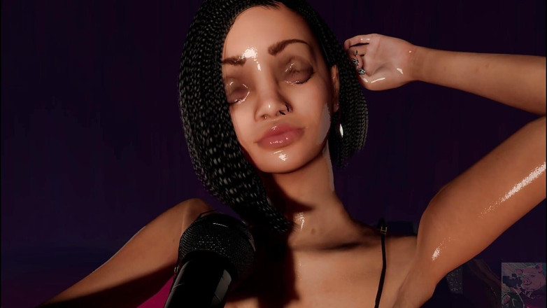 Denis animation: Ebenholz-sängerin interracial anal- und oralsex