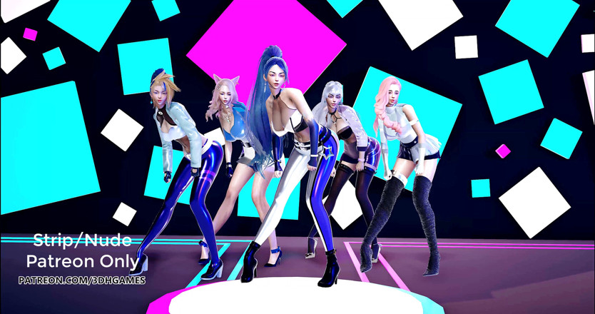 3D-Hentai Games: Exid - DDD sexy kpop-tanz kda Ahri akali kaisa evelynn Seraphine...
